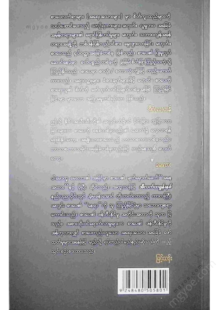 မြင့်သန်း - စာပေဆိုင်ရာအမြင်