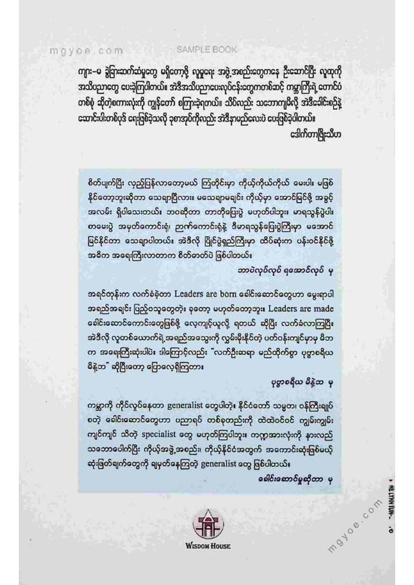ဒေါက်တာဖြိုးသီဟ - ကမ္ဘာကြီးရဲ့တောင်ပံတစ်စုံ