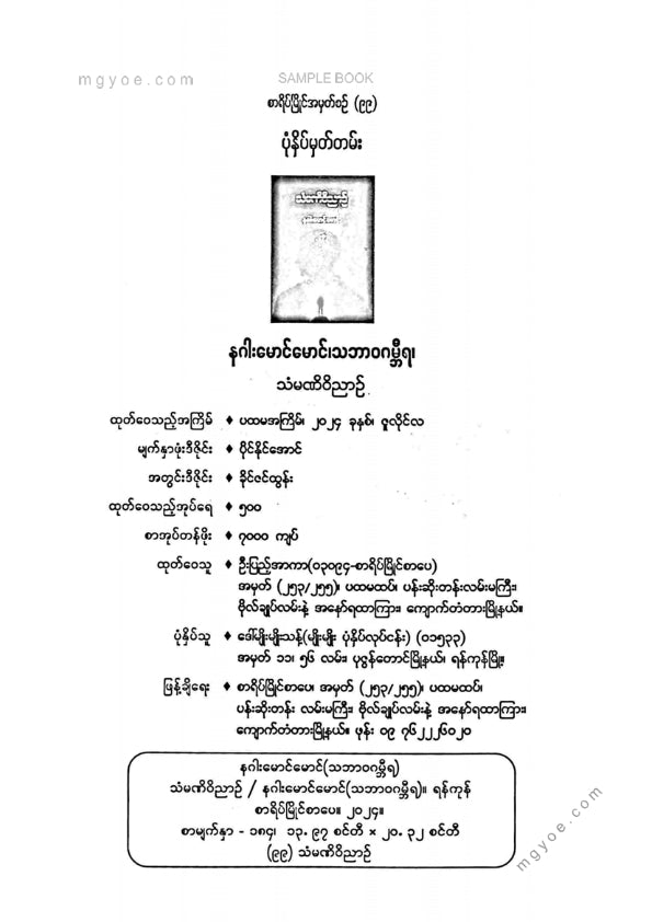 နဂါးမောင်မောင် - သံမဏိဝိညာဥ်