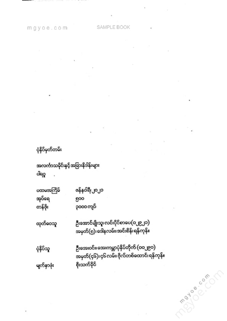 ပါရဂူ - အလင်္ကာသမိုင်းနှင့်အခြားနိဒါန်းများ