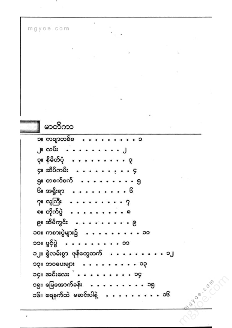 Win Myint - Poems of the City People
