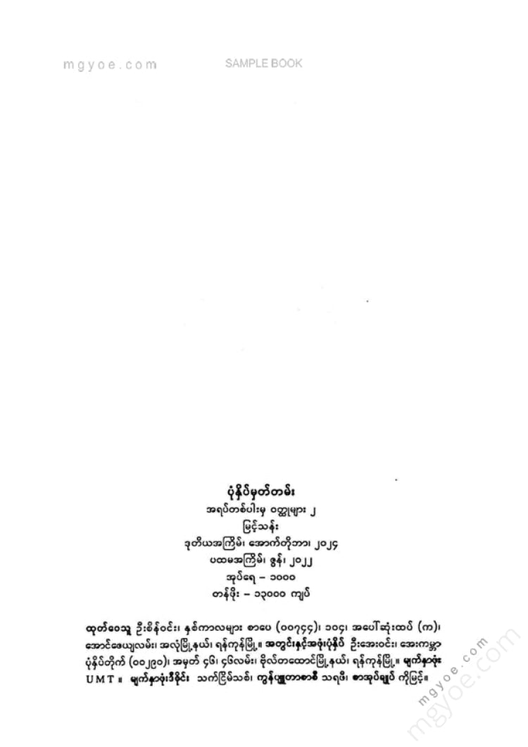 မြင့်သန်း - အရပ်တစ်ပါးမှဝထ္ထုများ ၂