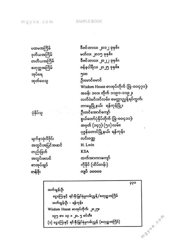 သက်ထွန်းဦး - ငွေကြေးနှင့်ရင်းနှီးမြုတ်နှံမှုလမ်းညွှန်
