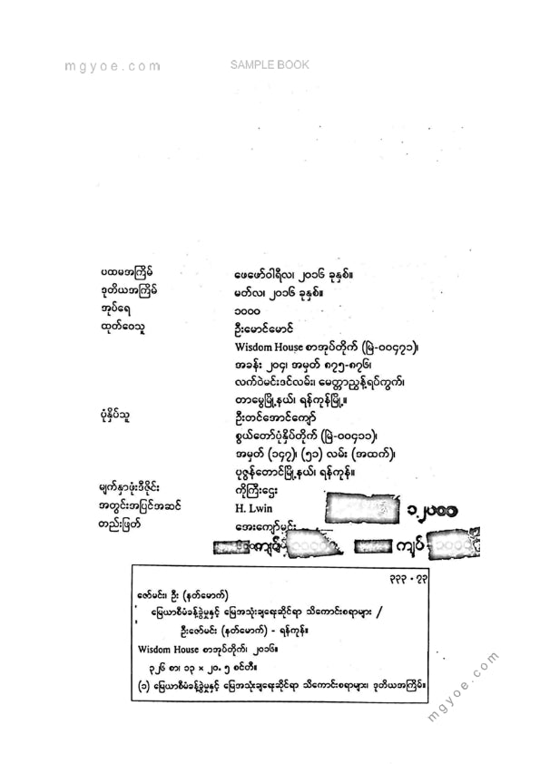 ဦးဇော်မင်း(နတ်မောက်) - မြေယာစီမံခန့်ခွဲမှုနှင့်မြေအသုံးချရေးဆိုင်ရာသိကောင်းစရာများ