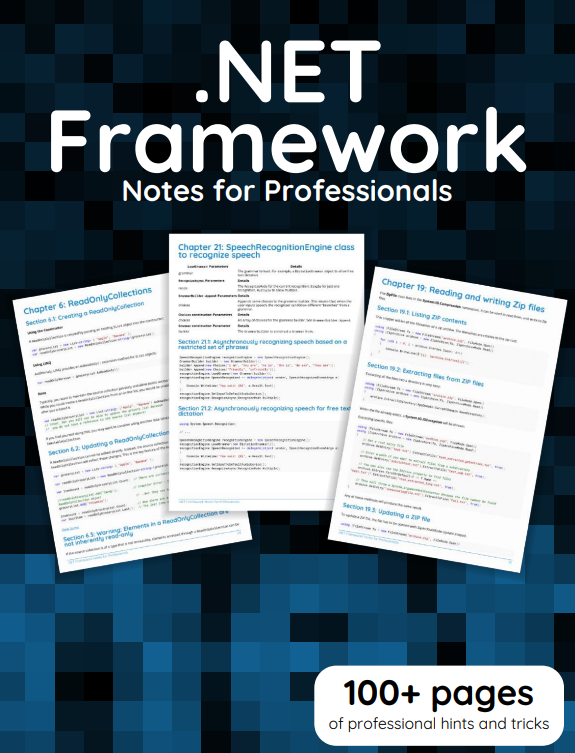 GoalKicker - .NET Framework