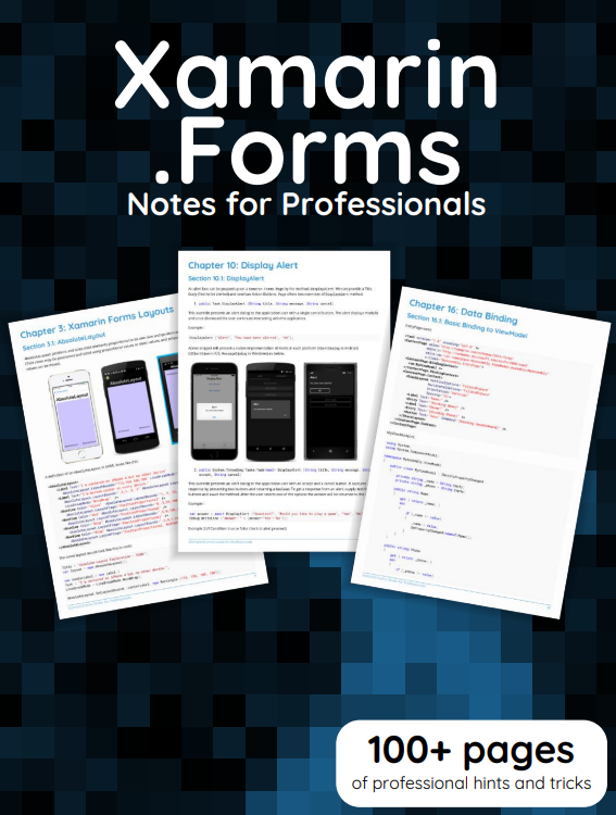 GoalKicker - Xamarin Forms