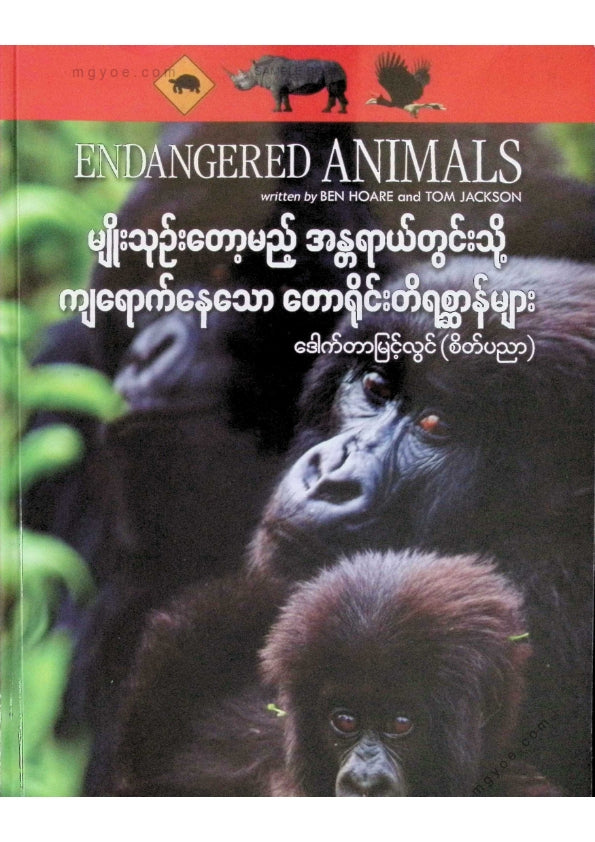 ဒေါက်တာမြင့်လွင်(စိတ်ပညာ) - မျိုးတုန်းတော့မည့်အန္တရာယ်တွင်းသို့ကျရောက်နေသောတောရိုင်းတိရိစ္ဆာန်များ