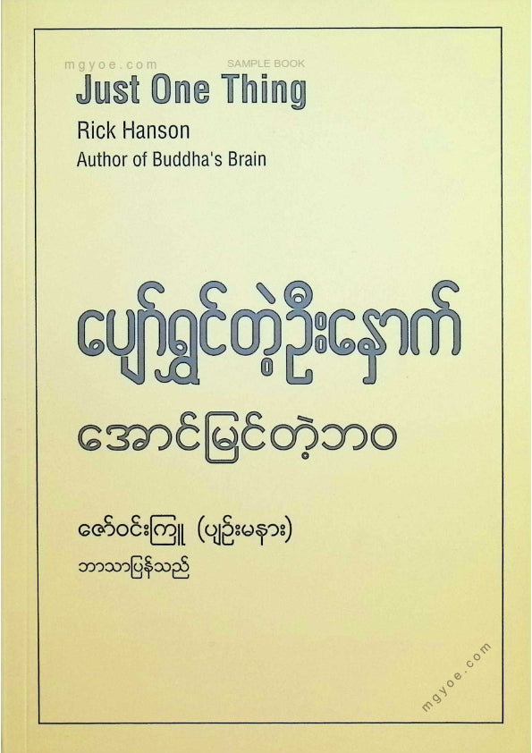 ဇော်ဝင်းကြူ(ပျဥ်းမနား) - ပျော်ရွှင်တဲ့ဦးနှောက်အောင်မြင်တဲ့ဘဝ