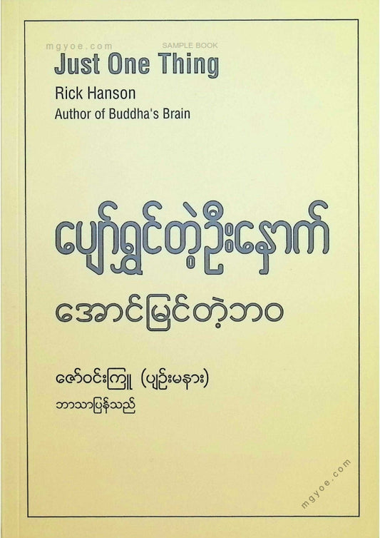 ဇော်ဝင်းကြူ(ပျဥ်းမနား) - ပျော်ရွှင်တဲ့ဦးနှောက်အောင်မြင်တဲ့ဘဝ