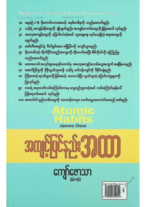 ကျောဇောသာ - အကျင်ပြင်နည်းအထာ