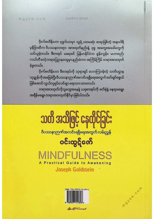 ဝင်းထွဋ်ဇော် - သတိအသိဖြင့်နေထိုင်ခြင်း