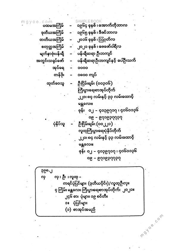 လူထုဦးလှ - ကရင်ပုံပြင်များဒုတိယပိုင်း