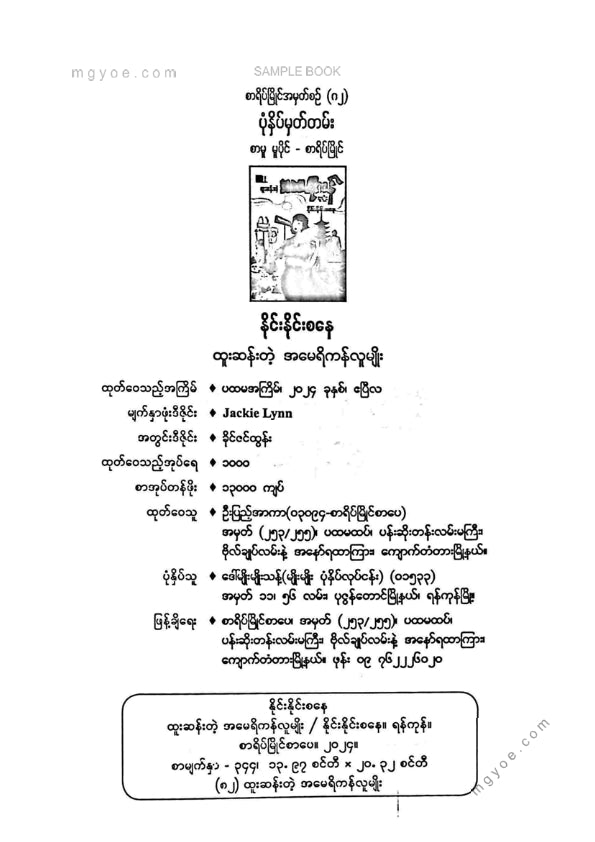 နိုင်းနိုင်းစနေ - ထူးဆန်းတဲ့အမေရိကန်လူမျိုး