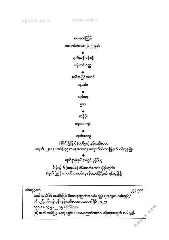 ဝင်းထွဋ်ဇော် - သတိအသိဖြင့်နေထိုင်ခြင်း