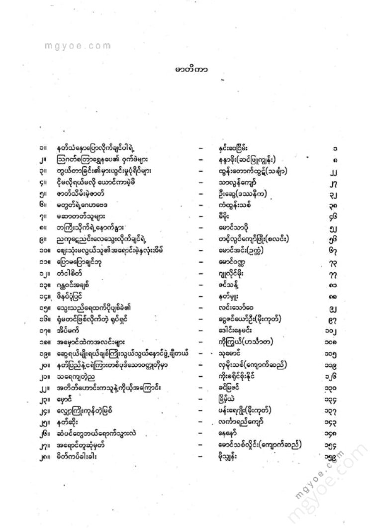 ကလောင်စုံ - မြန်မာဝထ္ထုတို ၂၀၀၉