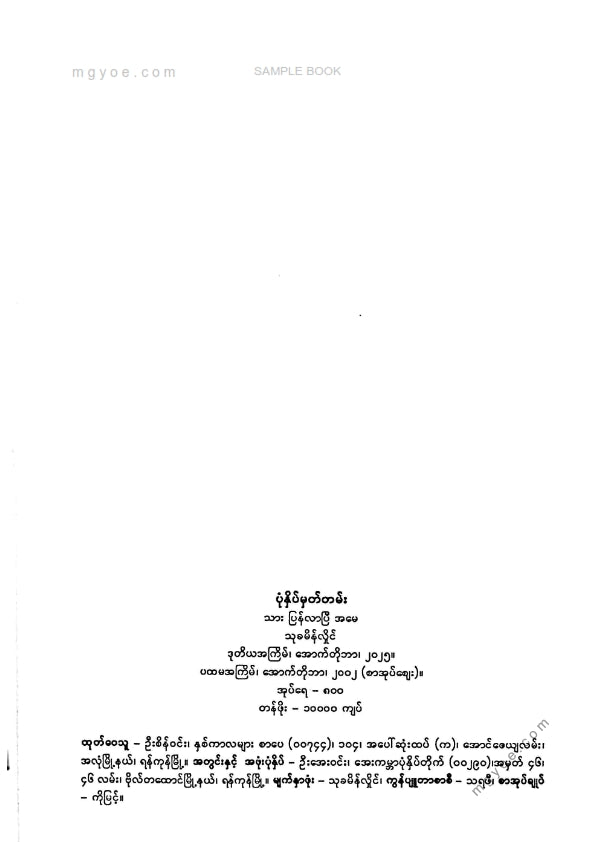 သုခမိန်လှိုင် - သားပြန်လာပြီအမေ