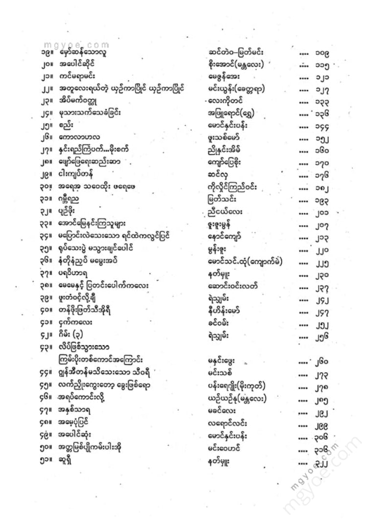 ကလောင်စုံ - မြန်မာဝထ္ထုတို ၂၀၁၁