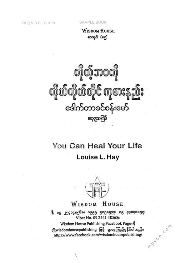 ဒေါက်တာခင်စန်းမော် - ကိုယ်ဘဝကိုကိုယ်တိုင်ကုစားနည်း