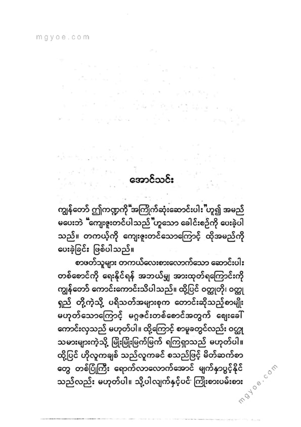 ခင်မောင်ညို(ဘောဂဗေဒ) - စီးပွားရေးမျက်စိ