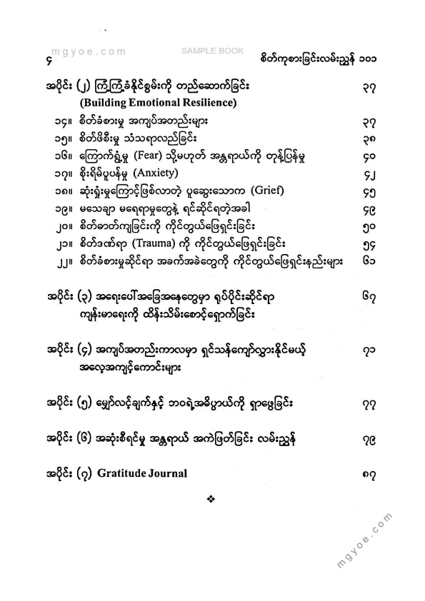 စူးရှမေ - စိတ်ကုစားခြင်းလမ်းညွှန် ၁၀၁
