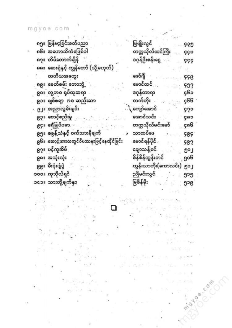 ကလောင်စုံ - မြန်မာအက်ဆေး ၁၀၁