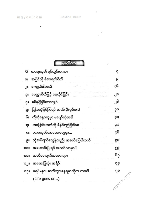 Thar Htwe - ကြည်လင်ခြင်းရဲ့နေ့စွဲများ